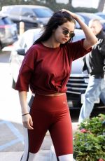 SELENA GOMEZ Heading to a Gym in Los Angeles 12/28/2018