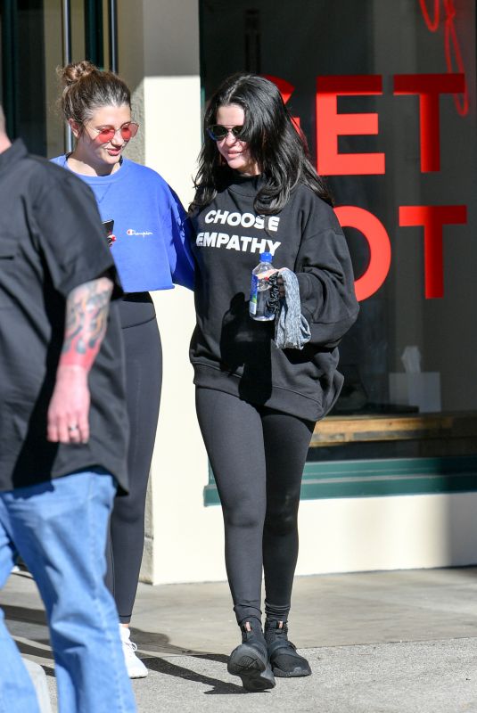 SELENA GOMEZ Leaves Pilates Class in Los Angeles 12/28/2018