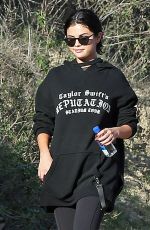 SELENA GOMEZ Out Hiking in Los Angeles 12/21/2018