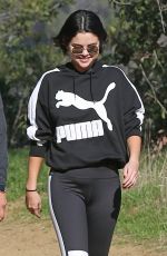 SELENA GOMEZ Out Hiking in Los Angeles 12/24/2018