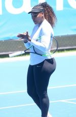 SERENA WILLIAMS at Training Session in Perth 12/30/2018