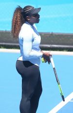 SERENA WILLIAMS at Training Session in Perth 12/30/2018