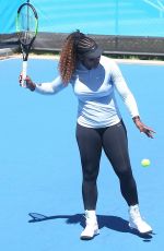 SERENA WILLIAMS at Training Session in Perth 12/30/2018