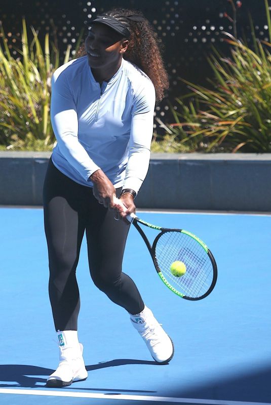 SERENA WILLIAMS at Training Session in Perth 12/30/2018