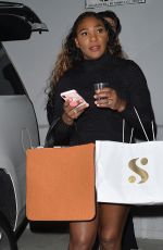 SERENA WILLIAMS Leaves Melody Ehsani on Fairfax in Los Angeles 11/30/2018