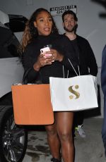 SERENA WILLIAMS Leaves Melody Ehsani on Fairfax in Los Angeles 11/30/2018