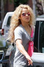 SHAKIRA in Denim Shorts Out in Barcelona 12/17/2018