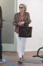 SHARON STONE Out and About in Beverly Hills 12/17/2018