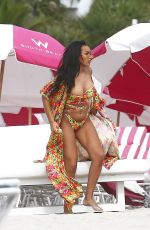 SIAN GABBIDON in Bikini at a Beach in Miami 12/24/2018