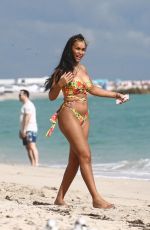 SIAN GABBIDON in Bikini at a Beach in Miami 12/24/2018