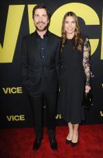 SIBI BLAZIC and Christian Bale at Vice Premiere in Los Angeles 12/11/2018