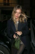 SIENNA MILLER at Chiltern Firehouse in London 12/19/2018