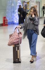 SIENNA MILLER at Heathrow Airport in London 12/27/2018