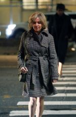 SIENNA MILLER on the Set of The Loudest Voice in the Room in New York 12/07/2018
