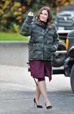 SOPHIA BUSH on the Set of Surveillance 11/30/2018