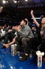SOPHIE TURNER and Joe and Nick Jonas at Phoenix Suns vs New York Knicks Game in New York 12/17/2018