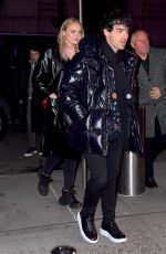 SOPHIE TURNER and Joe Jonas Arrives to Knicks Game in New York 12/17/2018