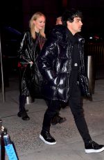 SOPHIE TURNER and Joe Jonas Arrives to Knicks Game in New York 12/17/2018