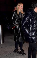 SOPHIE TURNER and Joe Jonas Arrives to Knicks Game in New York 12/17/2018