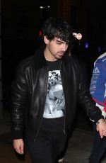 SOPHIE TURNER and JOE JONAS at Sketch Restaurant in London 12/28/2018