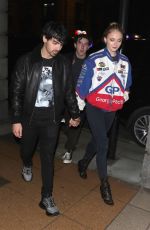 SOPHIE TURNER and JOE JONAS at Sketch Restaurant in London 12/28/2018