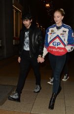 SOPHIE TURNER and JOE JONAS at Sketch Restaurant in London 12/28/2018