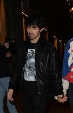 SOPHIE TURNER and JOE JONAS at Sketch Restaurant in London 12/28/2018