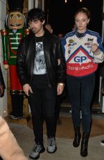 SOPHIE TURNER and JOE JONAS at Sketch Restaurant in London 12/28/2018