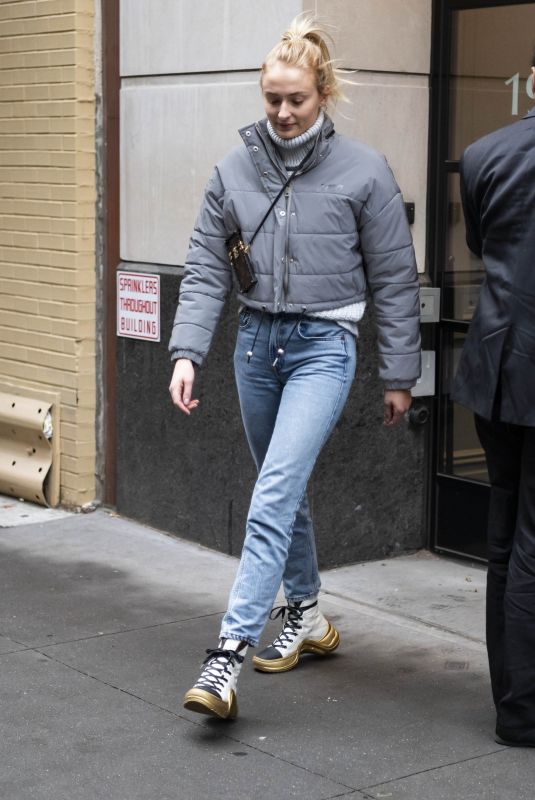 SOPHIE TURNER in Denim Out in New York 12/13/2018
