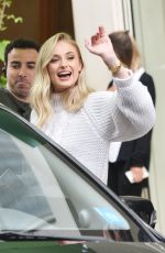 SOPHIE TURNER Leaves Her Hotel in Sao Paulo 12/08/2018