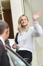 SOPHIE TURNER Leaves Her Hotel in Sao Paulo 12/08/2018