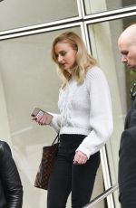 SOPHIE TURNER Leaves Her Hotel in Sao Paulo 12/08/2018