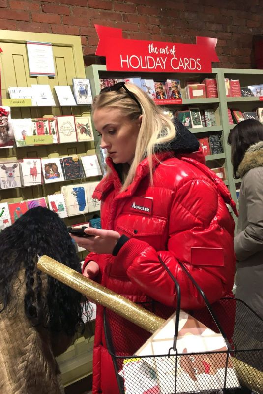 SOPHIE TURNER Shopping in New York 12/20/2018