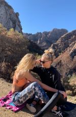 STELLA MAXWELL and ELSA HOSK Out Hikinig in Los Angeles - Instagram Pictures