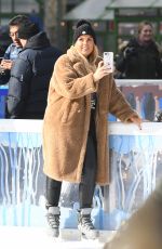 TALLIA STORM Ice Skating in Bryant Park in New York 12/14/2018
