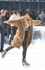 TALLIA STORM Ice Skating in Bryant Park in New York 12/14/2018