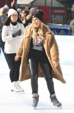 TALLIA STORM Ice Skating in Bryant Park in New York 12/14/2018