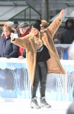 TALLIA STORM Ice Skating in Bryant Park in New York 12/14/2018