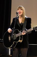 TAYLOR SWIFT Performs at Ally Coalition Talent Show in New York 12/05/2018