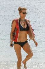 TEA LEONI in Bikini on Holiday in Barbados 12/27/2018