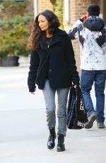THANDIE NEWTON Out and About in New York 12/19/2018