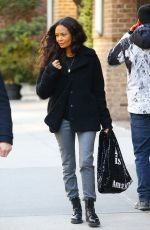 THANDIE NEWTON Out and About in New York 12/19/2018