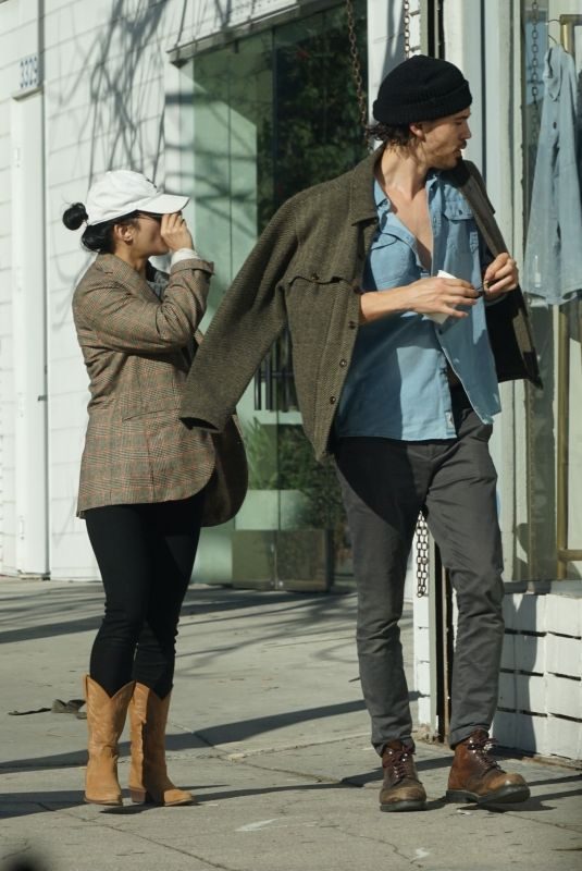 VANESSA HUDGENS and Austin Butler Out Shopping in Los Feliz 12/27/2018