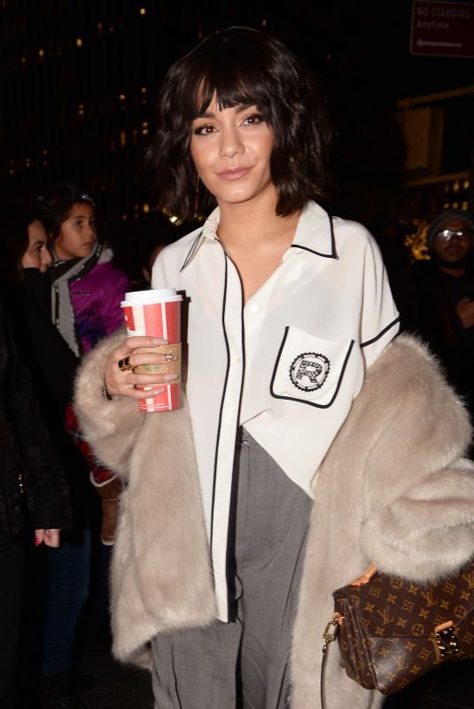 VANESSA HUDGENS Arrives at NBC Studios in New York 12/11/2018