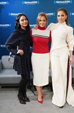 VANESSA HUDGENS, JENNIFER LOPEZ and LEAH REMINI at SiriusXM