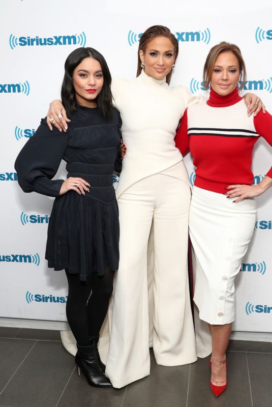 VANESSA HUDGENS, JENNIFER LOPEZ and LEAH REMINI at SiriusXM