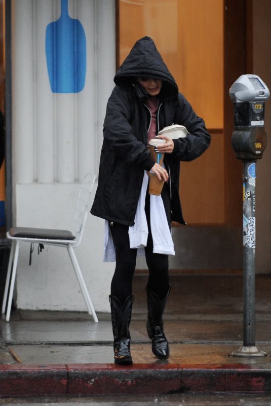 VANESSA HUDGENS Leaves Blue Bottle Coffee in Los Angeles 12/06/2018