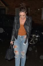 VICKY PATTISON in Ripped Jeans Night Out in Newcastle 12/15/2018