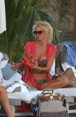VICTORIA SILVSTEDT in Bikini at a Beach in St. Barts 12/22/2018