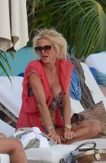 VICTORIA SILVSTEDT in Bikini at a Beach in St. Barts 12/22/2018